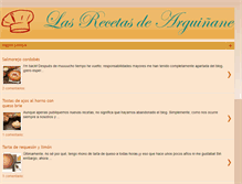 Tablet Screenshot of lasrecetasdearguinane.com